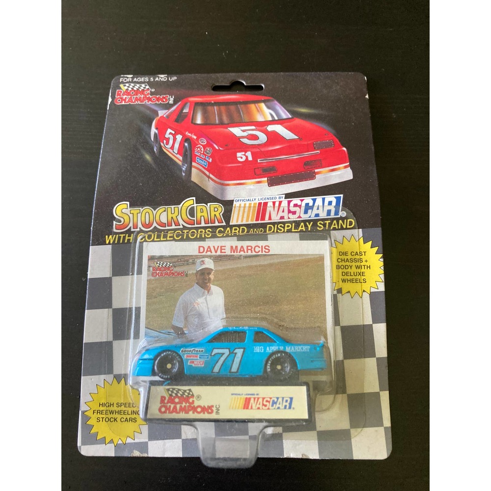 NIB Vintage NASCAR Racing Champions Diecast Stock Car Dave Marcis